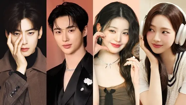 Cha Eun Woo,byeon woo seok, jang won young,karina