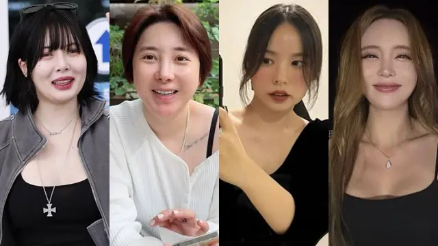 hyuna, min hyo rin